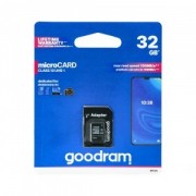 Atminties kortelė GOODRAM MicroSD 32GB (class10 UHS-I) + SD Adapteris