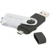 Atmintinė Platinet 16GB OTG USB 2.0 + microUSB juoda