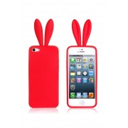 Silikoninis dėklas "Zuikis" Apple Iphone 6 / 6s Raudonas