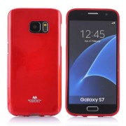Dėklas Samsung Galaxy S7 G930 "Jelly Case" Raudonas - blizgus